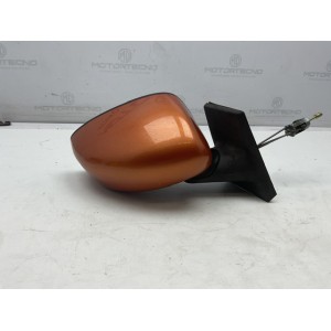 SPECCHIETTO RETROVISORE DESTRO MANUALE CALOTTA ARANCIO FIAT Idea 1° Serie (03al05)