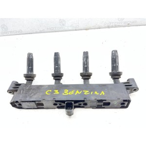 BOBINA ACCENSIONE PEUGEOT 206 PLUS/CITROEN C3 1.1 G 44KW 5M 5P (2010) 9654814480