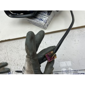 SPECCHIETTO RETROVISORE SINISTRO SEAT Ibiza Serie 876047 (02al05) calotta grigio antracite