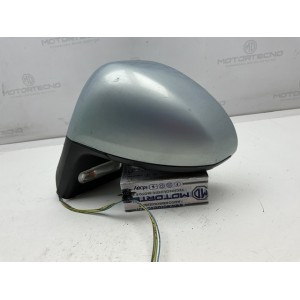 Specchietto retrovisore sinistro, Citroën C4, calotta azzurra, richiudibile elettricamente freccia incorporata