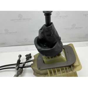46519173 LEVA DEL CAMBIO CON CUFFIA CORDE E POMELLO FIAT PUNTO 1.2 B 5M 44KW (2005) RICAMBIO USATO  SEGNI DI USURA 55347842